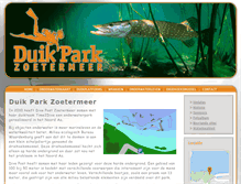Tablet Screenshot of duikparkzoetermeer.nl